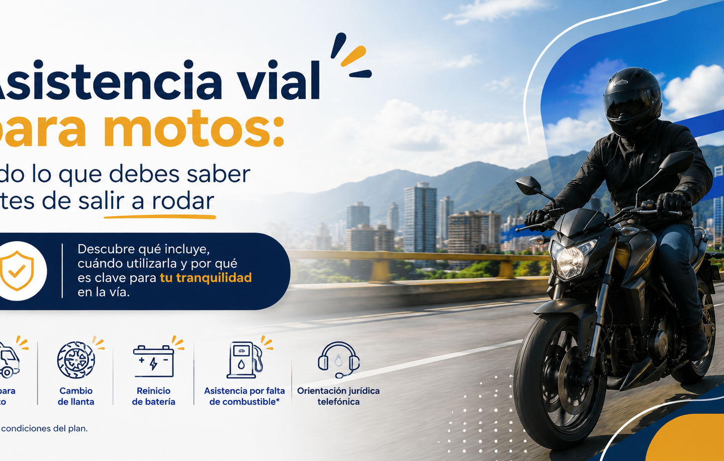 Asistencia vial para motos en Colombia - CL Tiene