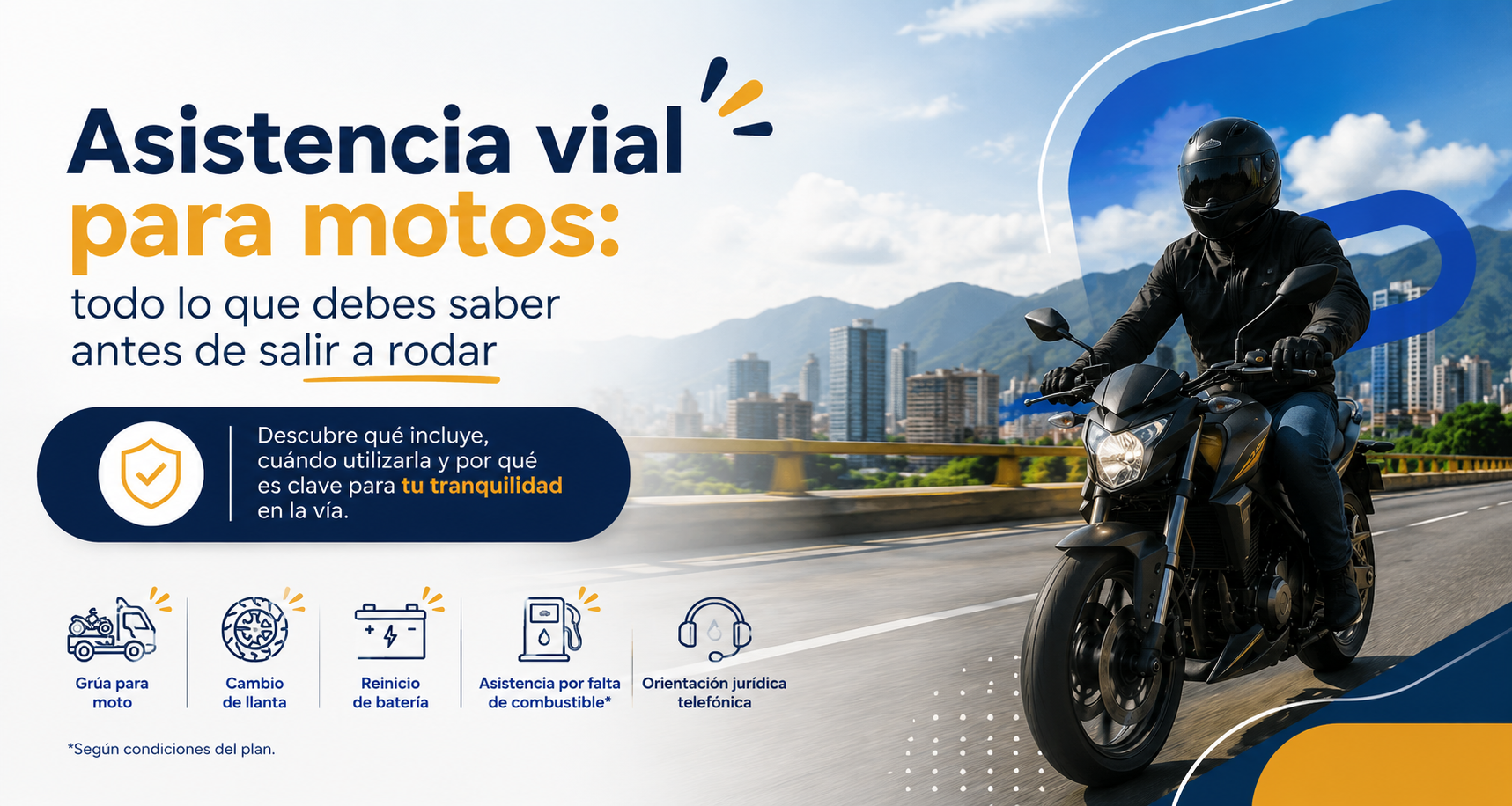 Asistencia vial para motos en Colombia - CL Tiene